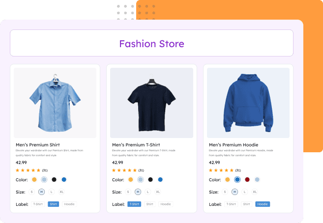 WooCommerce Variation Swatches Features - Fashion Store
